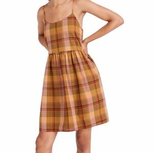 Madewell Plaid Babydoll Cami Dress